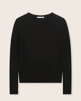 Pura Baby Cashmere Crew Neck Sweater in black