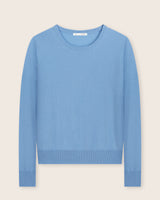 Pura Baby Cashmere Crew Neck Sweater in sky blue