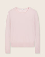 Pura Baby Cashmere Crew Neck Sweater in petal pink