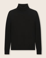 Pura Baby Cashmere Turtleneck Sweater in black