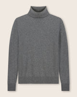 Pura Baby Cashmere Turtleneck Sweaterin grey