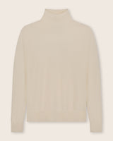 Pura Baby Cashmere Turtleneck Sweater in ivory
