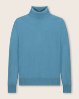 Pura Baby Cashmere Turtleneck Sweater in seafoam