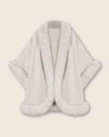 Glacier Cervinia Fur Trimmed Cape