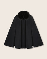 Arden Cashmere Cape in black 