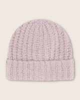 Eleganza Boucle Cuffed Cashmere Hat in light pink