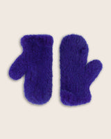 Mink Mittens in cobalt