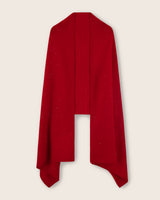 Radiant Cashmere Sequin Wrap in red front