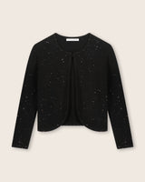 Sequin Bolero Cardigan in black