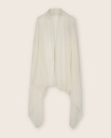 Lightweight Cashmere Wrap in Ecru