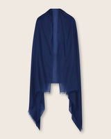 Lightweight Cashmere Wrap in Navy