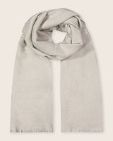 Lumière Textured Eyelash Cashmere Scarf in silver