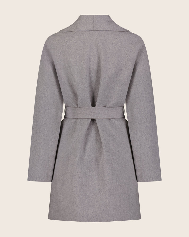Victoria Coat in grey back
