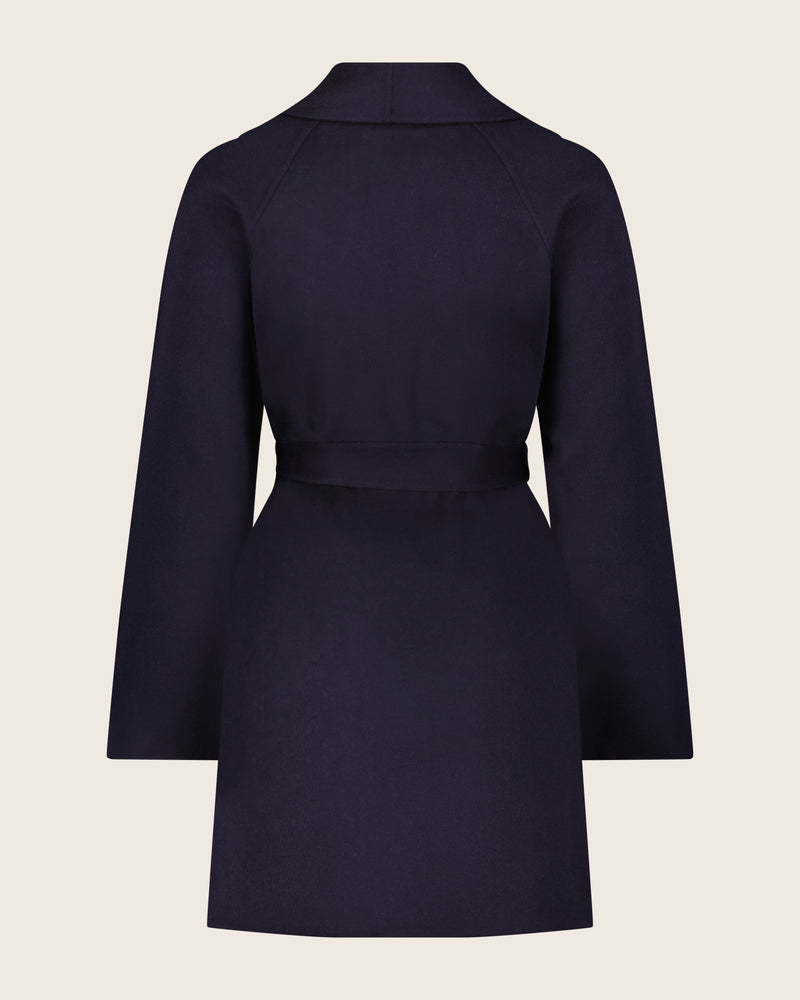 Victoria Coat in navy back