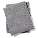 Diamante Cashmere Throw in Grey
