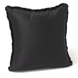 Beaver Fur and Cashmere pillow in black 20" x 20"