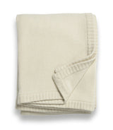 Jersey Knit Throw in Ivory